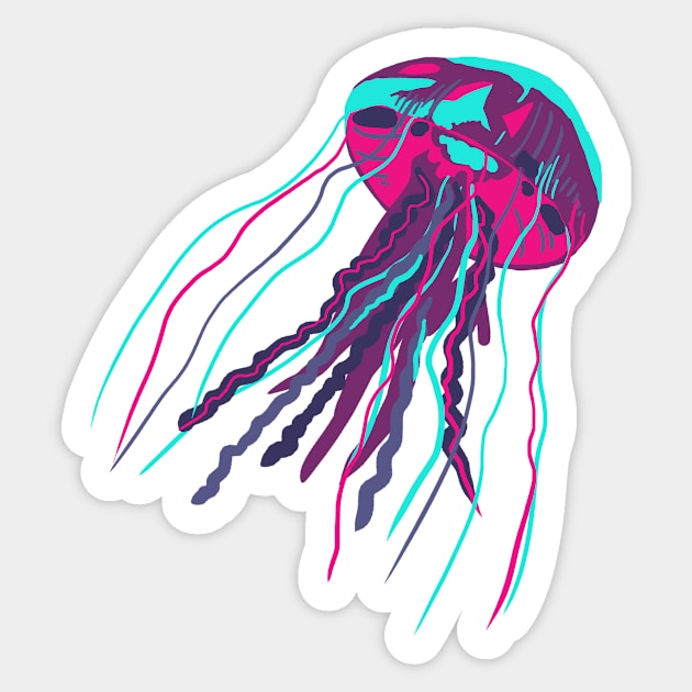 Top Left Corner Jellyfish Sticker by Oreoballpandacat